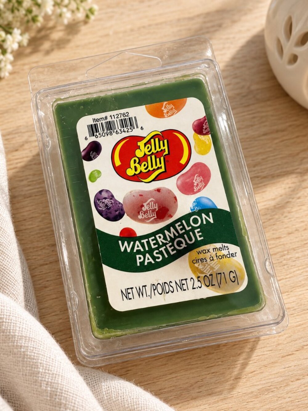 Jelly Belly Watermelon Wax Melts Green NIP